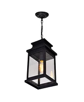 Cwi Lighting 14" Metal Milford 1 Light Outdoor Pendant