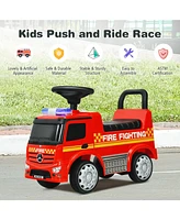 Sugift Licensed Mercedes Benz Kids Fire Engine Racer