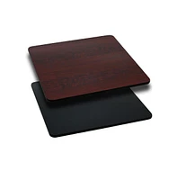 Emma+Oliver 36" Square Table Top With Reversible Laminate