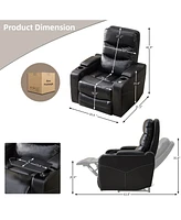 Streamdale Furniture Power reclining chair Black color