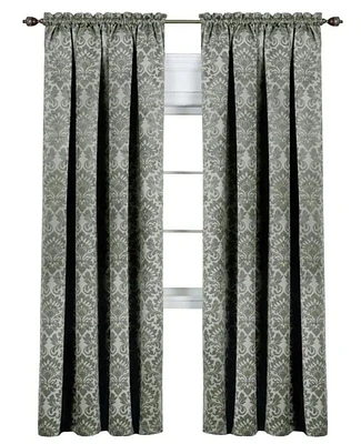Kate Aurora Royal Living 2 Piece Curtain Panels - 84 in. Long Taupe