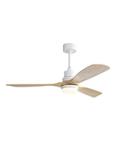 Streamdale Furniture 52" Ceiling Fan with Led Light & Remote