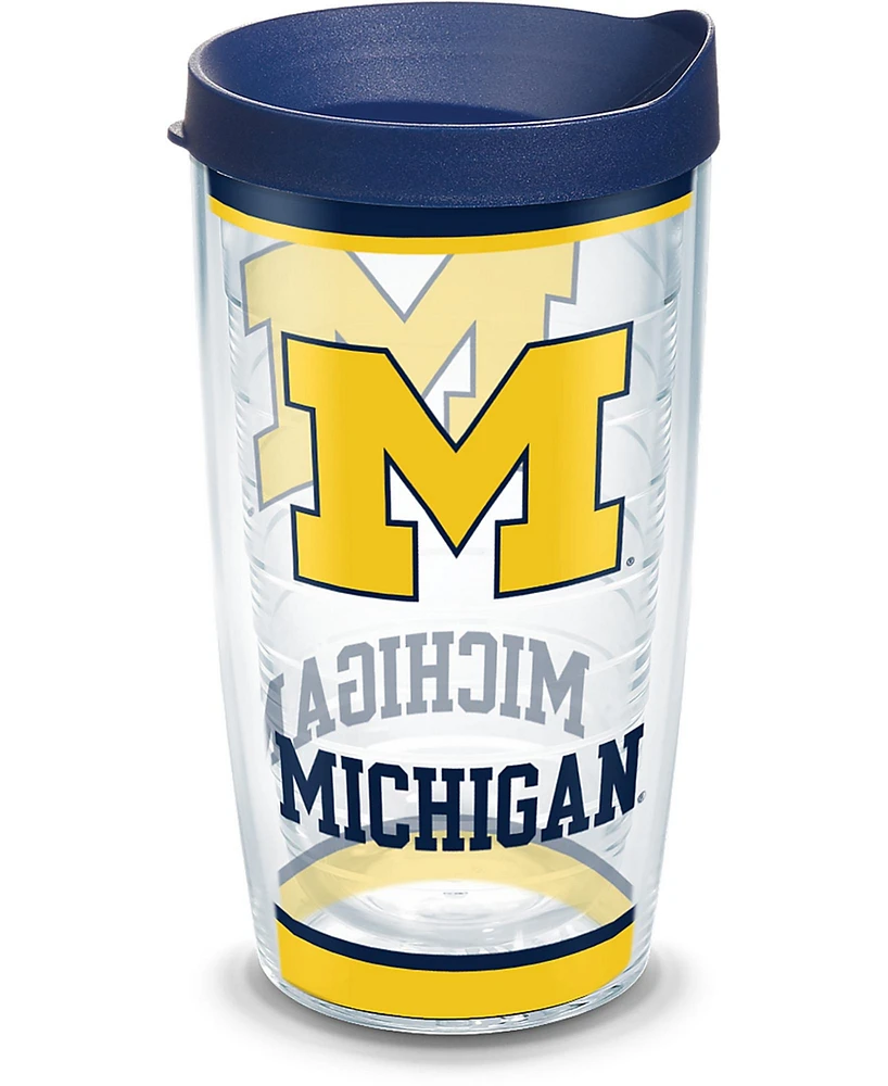Tervis University of Michigan Um Wolverines Tradition Made in Usa Double Walled Insulated Tumbler Travel Cup Keeps Drinks Cold & Hot, 16oz, Classic