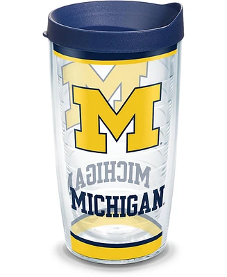Tervis University of Michigan Um Wolverines Tradition Made in Usa Double Walled Insulated Tumbler Travel Cup Keeps Drinks Cold & Hot, 16oz, Classic