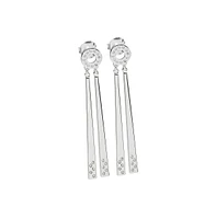 Lucy Quartermaine Silver 2 linea Drop Earrings