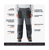 RefrigiWear Men's ChillShield Warm Insulated Pants