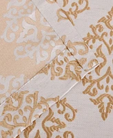 Superior Modern Venetian Damask Jacquard 2-Piece Curtain Panels with Rod Pocket, 26" X 63"