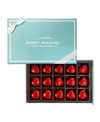 Andy Anand Chocolatier Andy Anand Sugar Free Milk Chocolate 15 Heart Pralines Sweetened with Plant