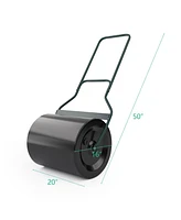 Slickblue Lawn Roller with U-Shaped Handle for Garden Backyard