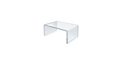 Azar Displays Clear Acrylic Riser Pedestal Display 6"W x 4"D x 3"H, 4