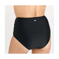 Calypsa Plus High Waisted Bikini Bottom With Front Tie