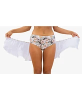 Calypsa Plus Calysa 2in1 Bikini Bottom With Snap On Mesh Skirt
