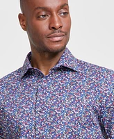 Bar Iii Men's Slim-Fit Peter Ditsy Floral Dress Shirt, Created for Macy's