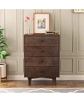 Simplie Fun Solid Wood Spray-Painted Drawer Dresser Bar, Buffet Tableware Cabinet Lockers