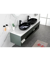 Streamdale Furniture 24x14x5.5 Matte Shell Bathroom Sink