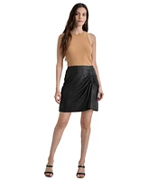 Dkny Women's Jersey Cackle Ruched-Front Pull-On Skirt