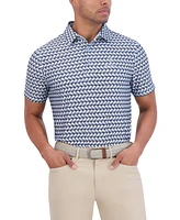 Ben Sherman Art Deco Tech Jersey Sports Fit Polo