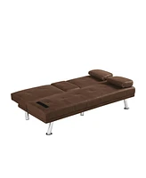 Streamdale Furniture Sofa Lie Function Sofa:Foldable Sofa Bed Sofa Bed