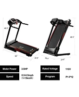 Streamdale Furniture Portable Incline Folding Treadmill with App