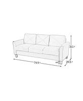 Streamdale Furniture Fashionable Living Room Sofa For 3 People