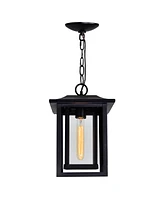 Cwi Lighting 14.8" Metal Winfield 1 Light Outdoor Hanging Light