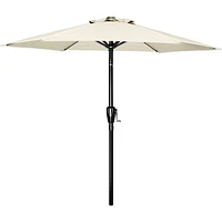 Streamdale Furniture 7.5' Patio Umbrella with Tilt/Crank, 6 Ribs for Outdoor Use