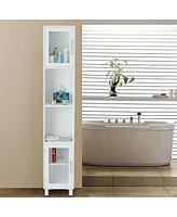 Costway 71" Bathroom Tall Tower Storage Cabinet Organizer Display Shelves Bedroom