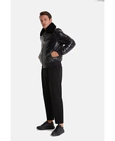 Furniq Uk Men's Quilted Jacket, Black