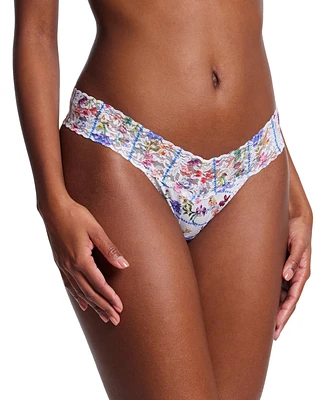 Hanky Panky Printed Supima Cotton Low Rise Thong Underwear