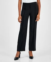 Anne Klein Women's Mid-Rise Pleated Trousers