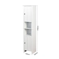 Bathroom Floor Storage Cabinet With 2 Doors Living Room Wooden Cabinet With 6 Shelves