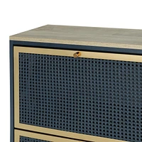 3 Metal Door Shoe Rack, Freestanding Modern Shoe Storage Cabinet, Metal Rattan, For Entryway