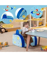 3-in-1 Convertible Kid's Sofa Multifunctional Flip-out Lounger Bed Armchair
