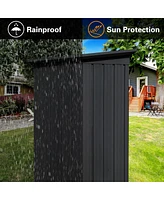 Metal Garden Sheds 4FTx6FT Outdoor Storage Sheds Black