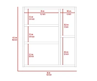 Oman Medicine Cabinet, Three Internal Shelves, Single Door, Two External Shelves