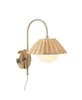 Streamdale Furniture Laguna Rattan Weave Wall Sconce