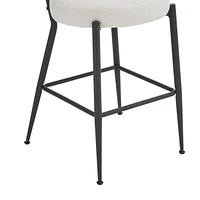 Modern teddy fabric bar stools - Stylish island seating