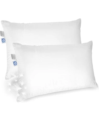 East Coast Bedding Soft Down Pillow 600 Fill Power Standard Size Set of 2