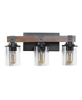 Streamdale Furniture 3-Lights Farmhouse Vanity Lights Fixture Rustic Bathroom Light Fixture Bathroom Sconce