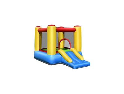 Slickblue Kids Inflatable Bounce House with Slide and 480W blower