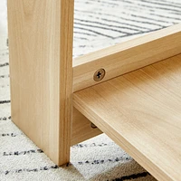 Log Textured Coffee Table for Modern Living Rooms