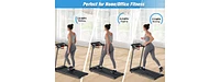 Folding Treadmill with Speaker - 2.5HP 265Lbs Capacity