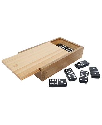 We Games Double 6 Dominoes Game Set in Wooden Case