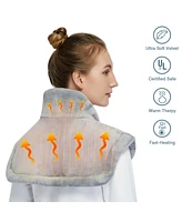 Caromio Weighted Electric Heating Pad for Neck and Shoulders, 22" x 19"