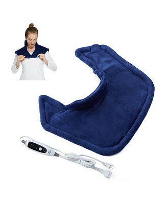 Caromio Weighted Electric Heating Pad for Neck and Shoulders, 22" x 19"