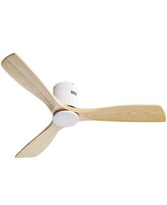 Streamdale Furniture 52" Natural Wood Ceiling Fan with Remote Control