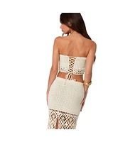 Edikted Women's Ida crochet tube top