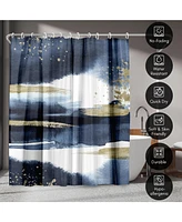 71x74 Abstract Shower Curtain