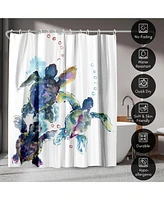 71x74 Coastal Shower Curtain