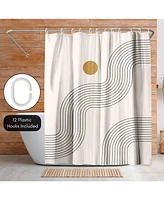 Americanflat 71x74 Geometric Shower Curtain